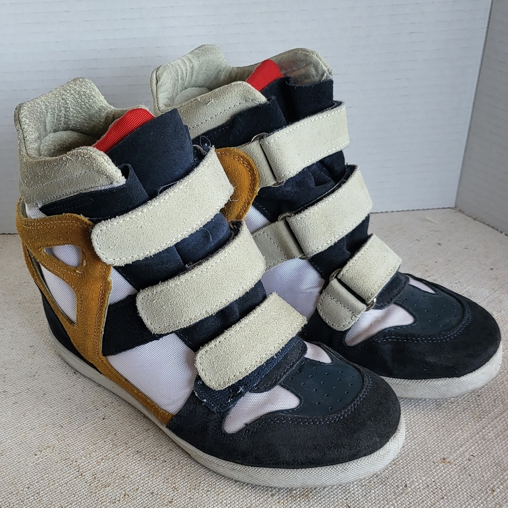 Modern Vice Black and Cream High-Top Sneakers